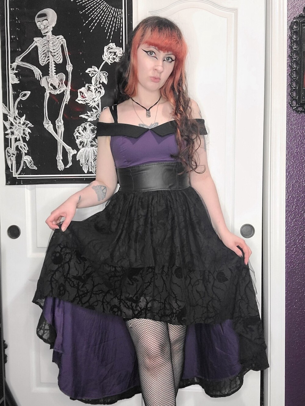 Disney Villians Black & Purple Gown